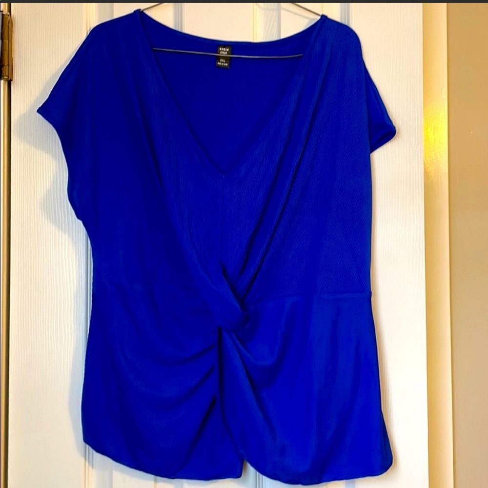 Beautiful Blue V- neck shirt